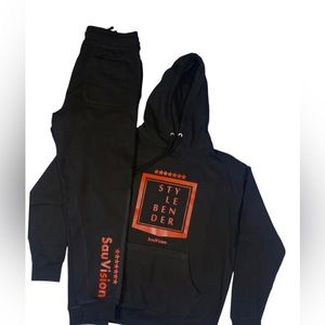 Men’s sweatsuit- Black and Red